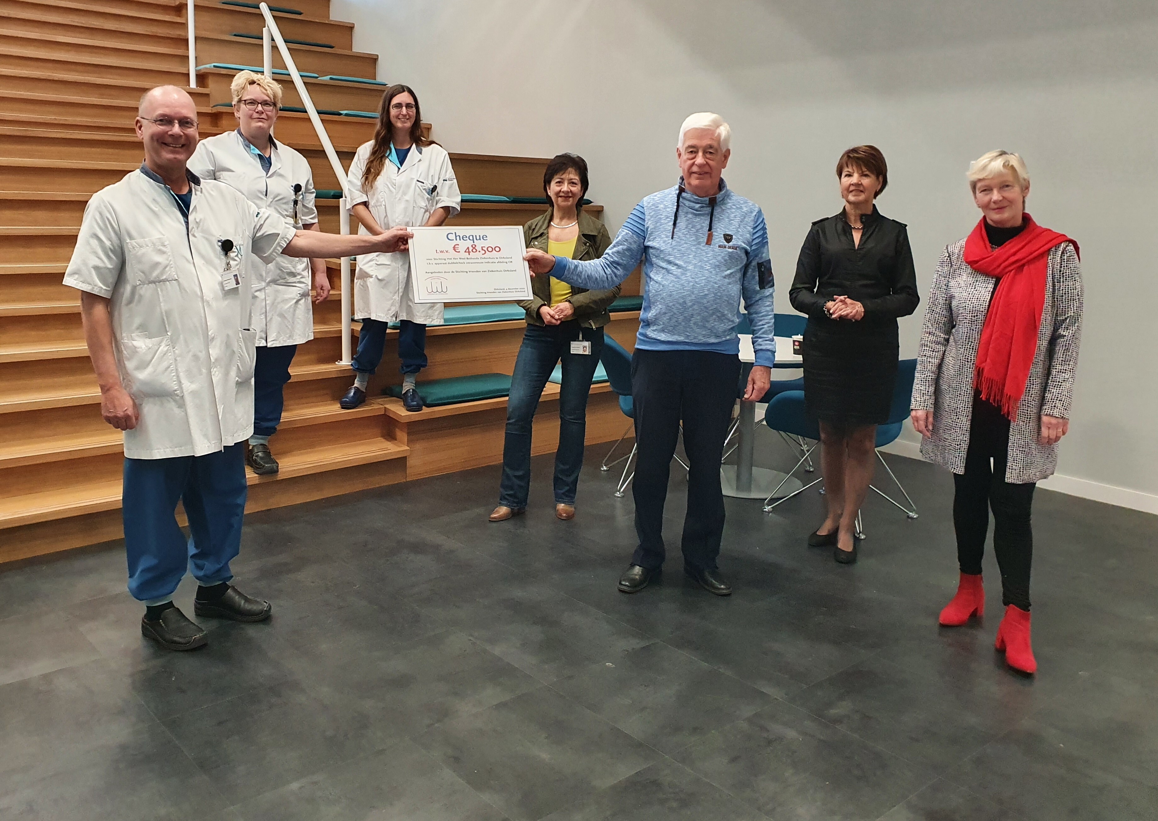 cheque stichting vrienden van ziekenhuis dirksland