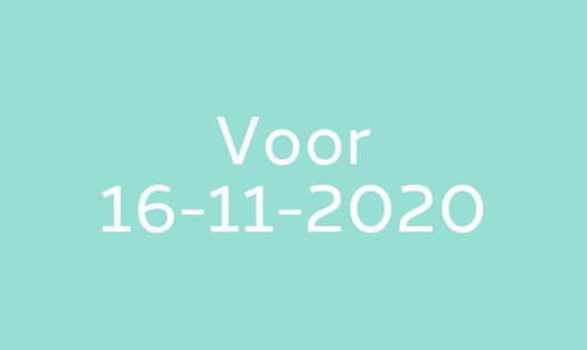 Voorwaarden en modules voor 16-11-2020